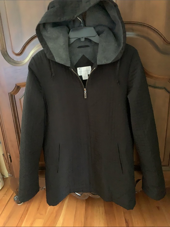 Worthington Jackets & Blazers - Worthington Black Quilted women’s Pea Coat with Contrast Collar
